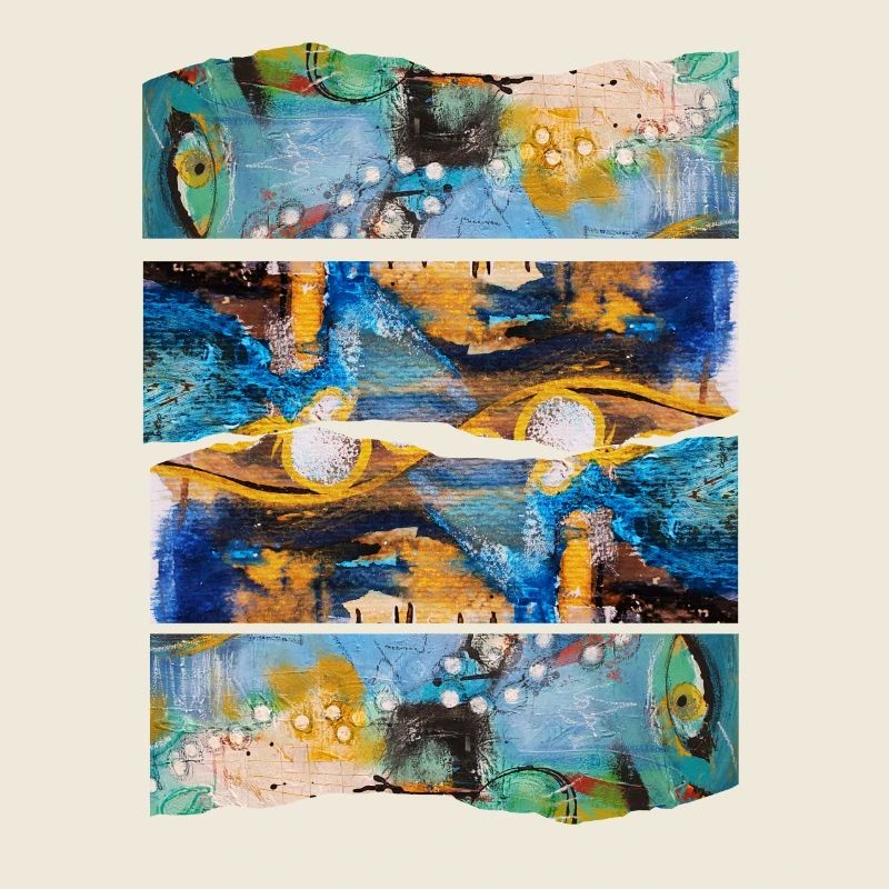 Expression colorée abstraite