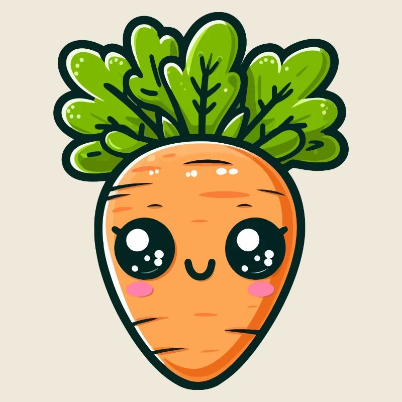 Chibi Carotte feuillue