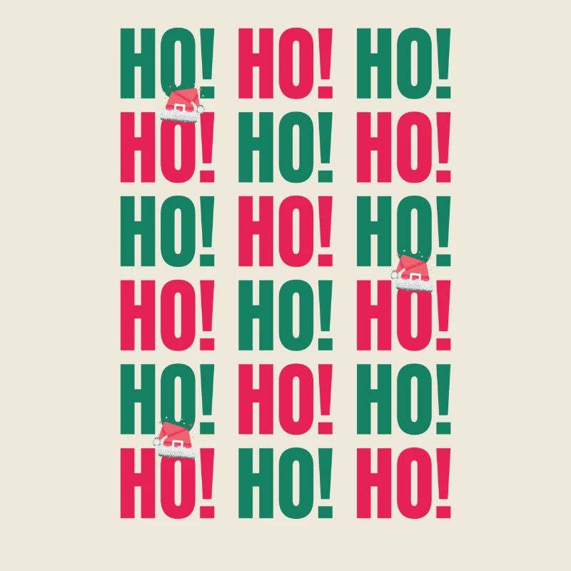 Ho Ho Ho Santa Pattern
