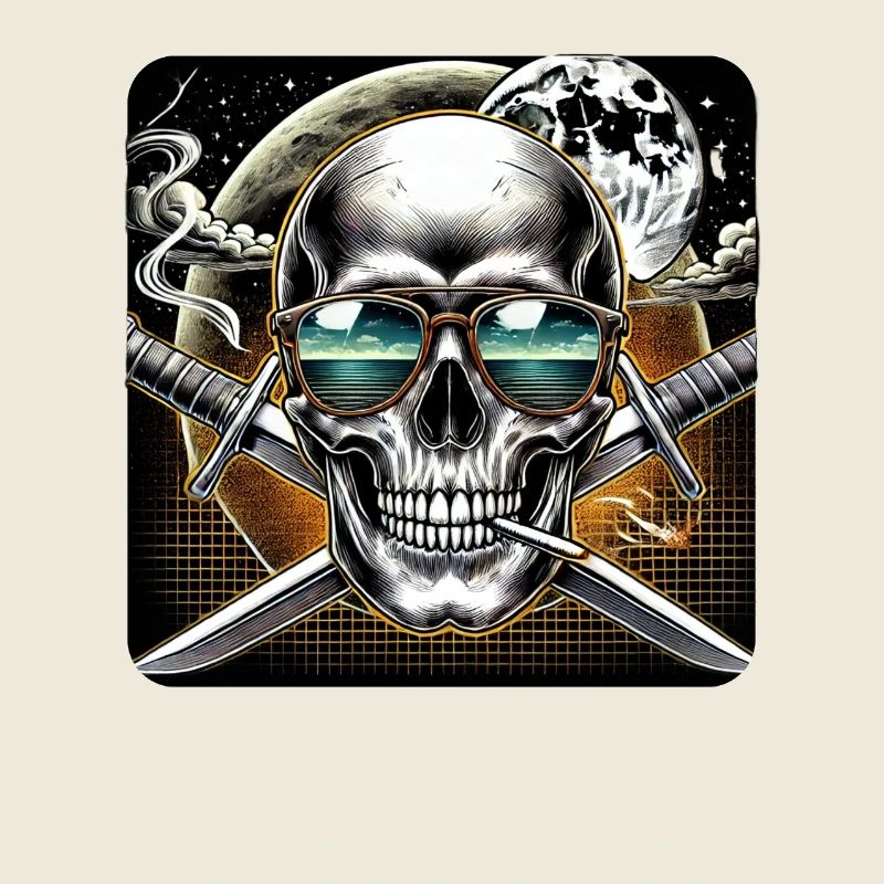 Skull with crossed swords