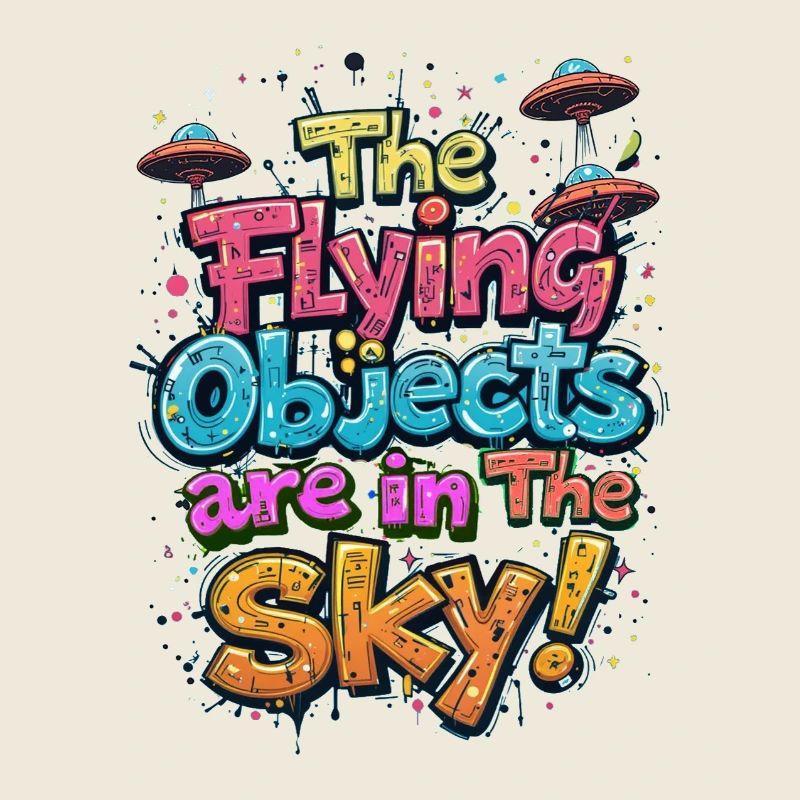 Objets volants dans le ciel