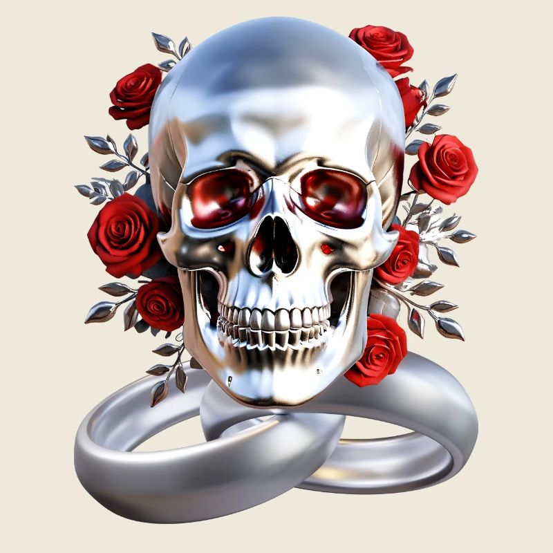 Skull with rings