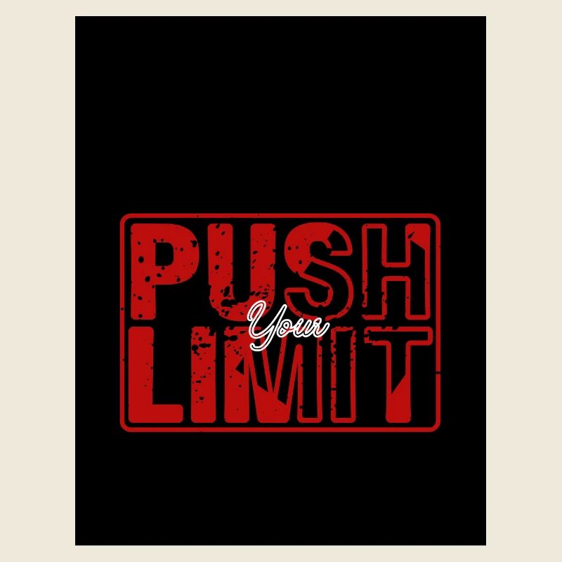 Push Your Limit – Bold & Motivational Design