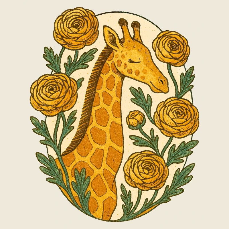 Girafe rétro