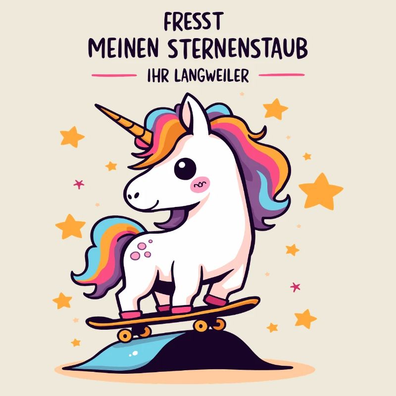 Skateboard-Einhorn