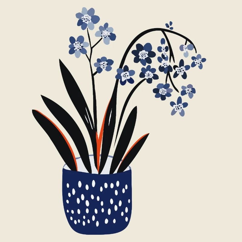 Conception de plante mignonne