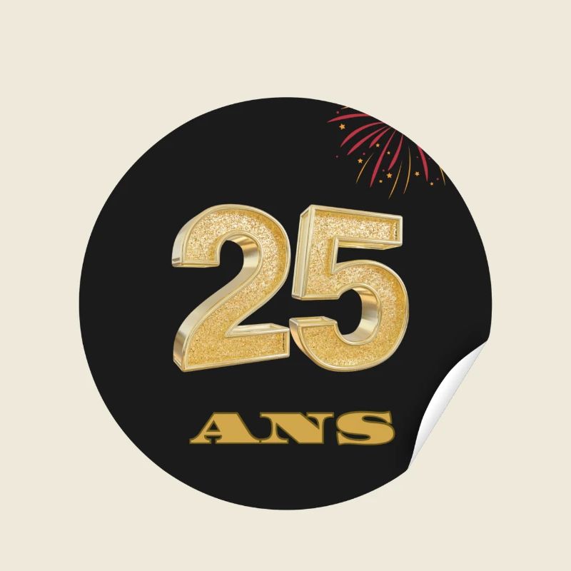 25 ans d’éclat – Un sticker