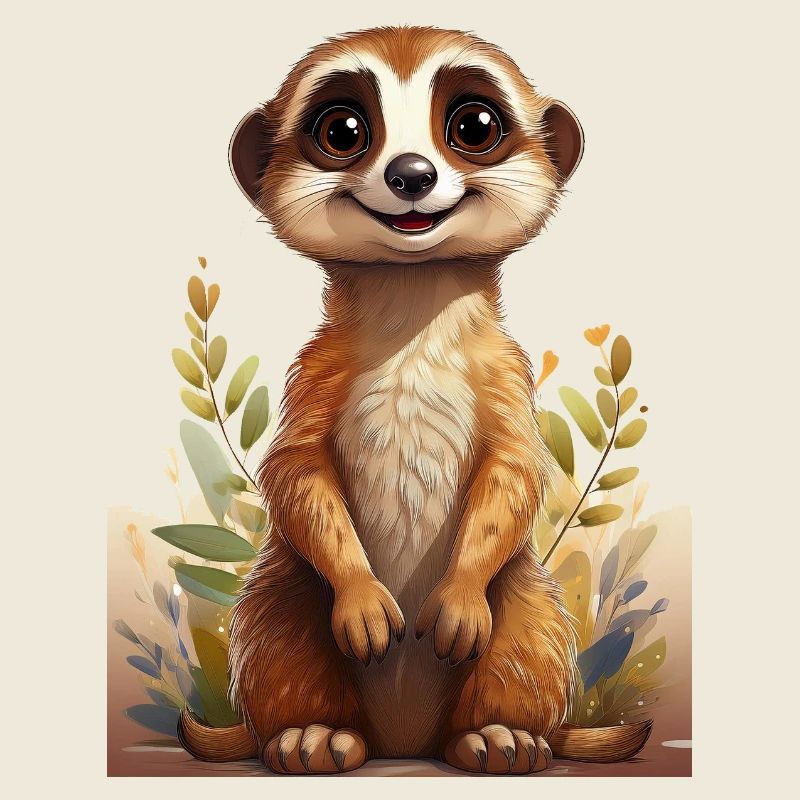 Dessin de suricate mignon