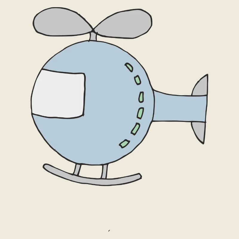 Conception d'hélicoptère ludique pour les enfants