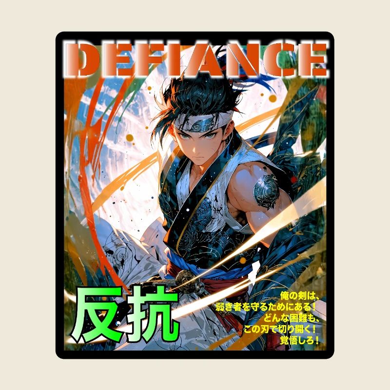 Kampfgeist Samurai Illustration