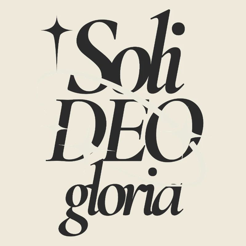 Soli Deo Gloria T-shirt typographique