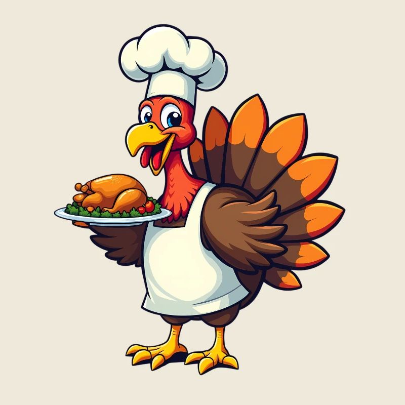 Cuisinier de dinde de Thanksgiving Thanksgiving