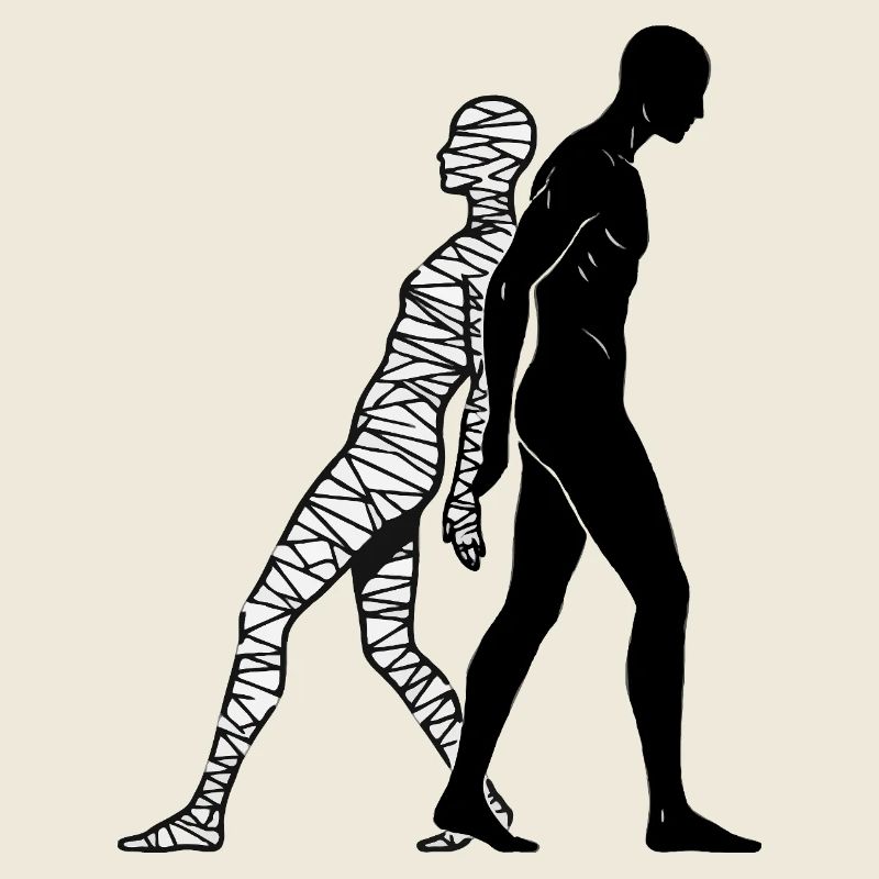 Shadow and Mummy Connected Body