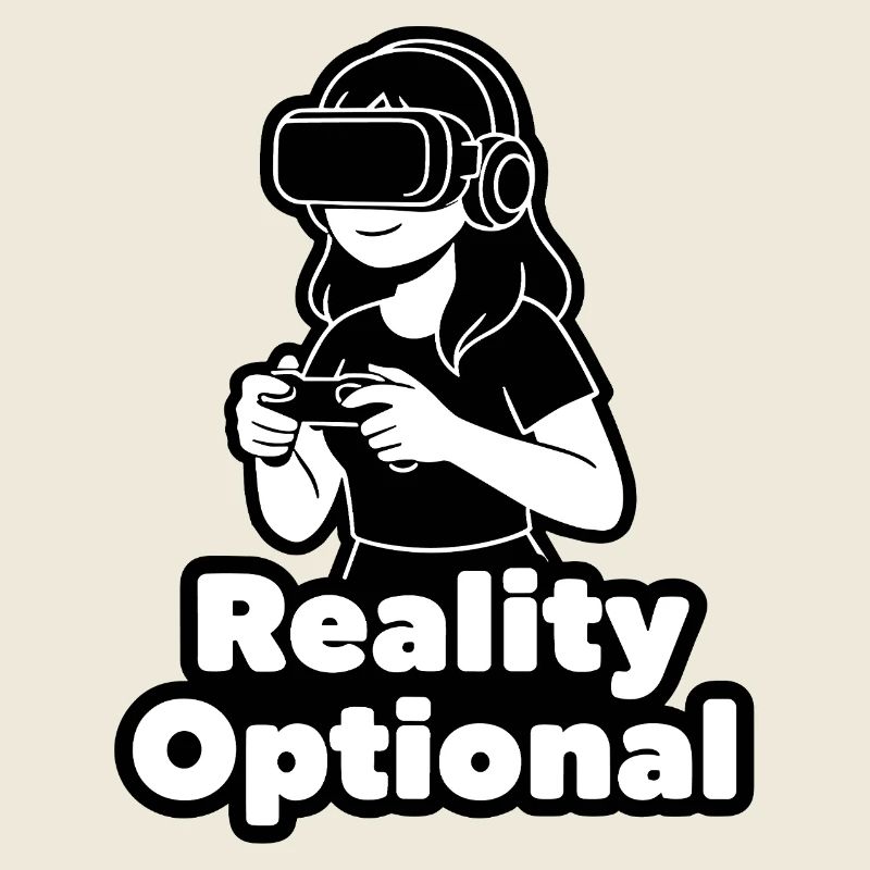 Reality Optional VR Illustration