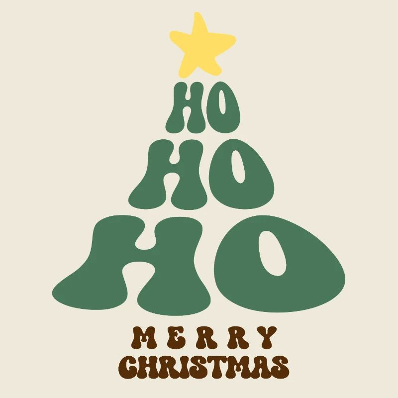 Joyeux Noël Ho Ho Ho Sapin de Noël