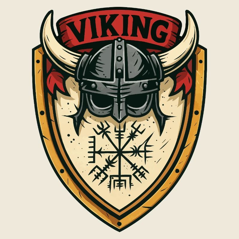Viking Shield Helmet Emblem