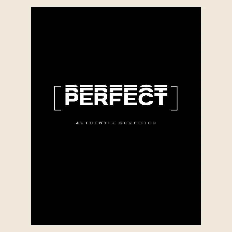 Perfekt Glitch Typografie