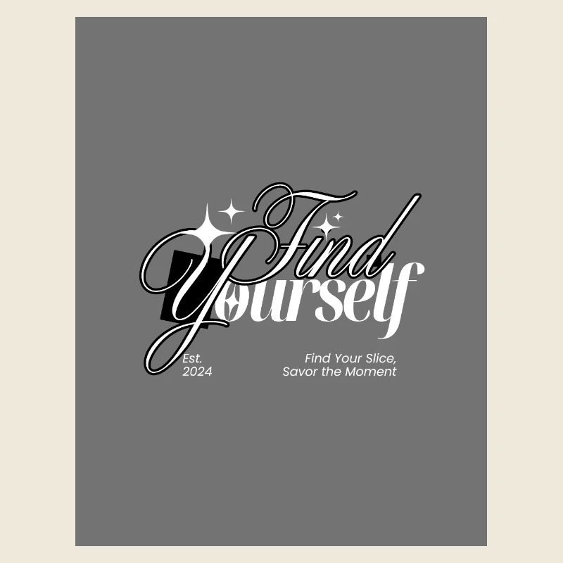 Find Yourself Monochrome Script