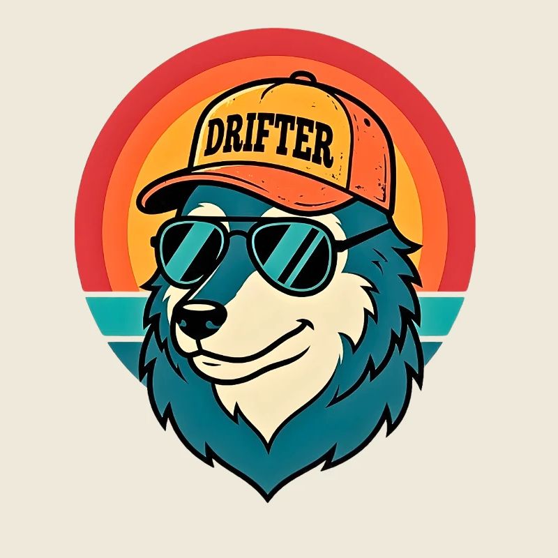 Drifter Wolf Sunset Tee