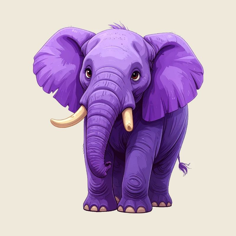 éléphant violet