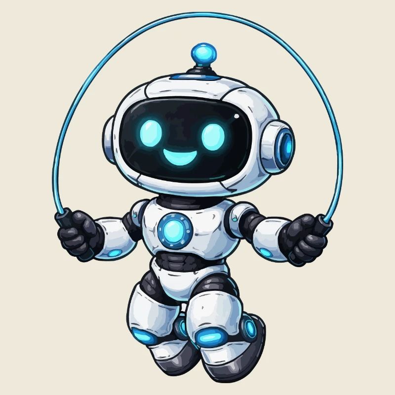 Seilspringen Roboter-Springer