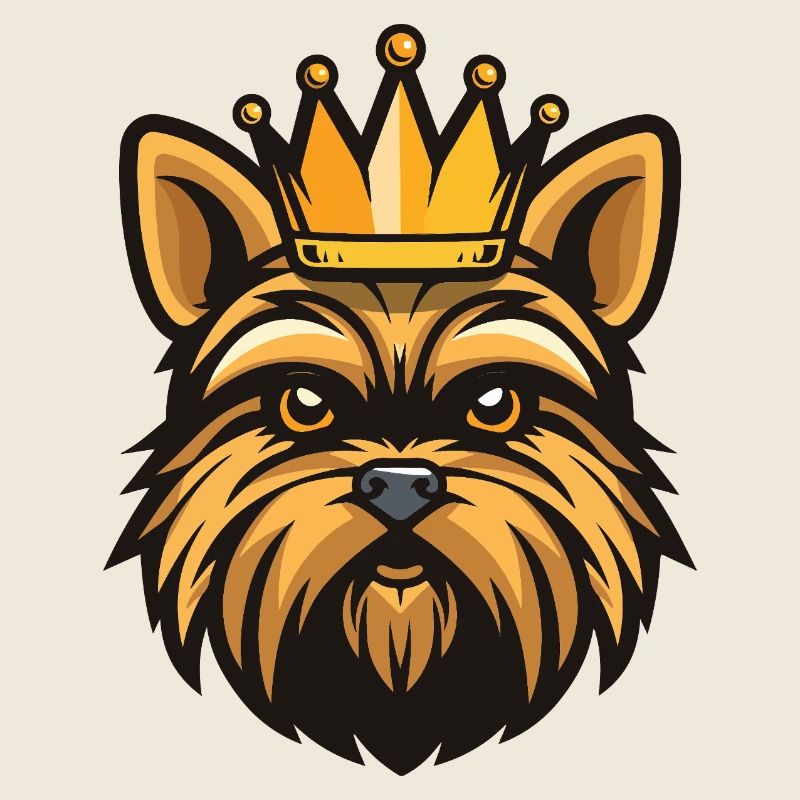 Yorkshire Terrier Hund Krone