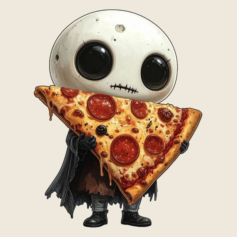 Creepy Cute Pizza Pepperoni