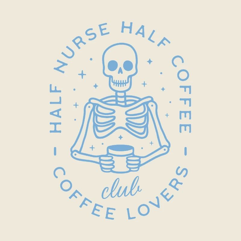 Half nurse half coffee funny nursing life
