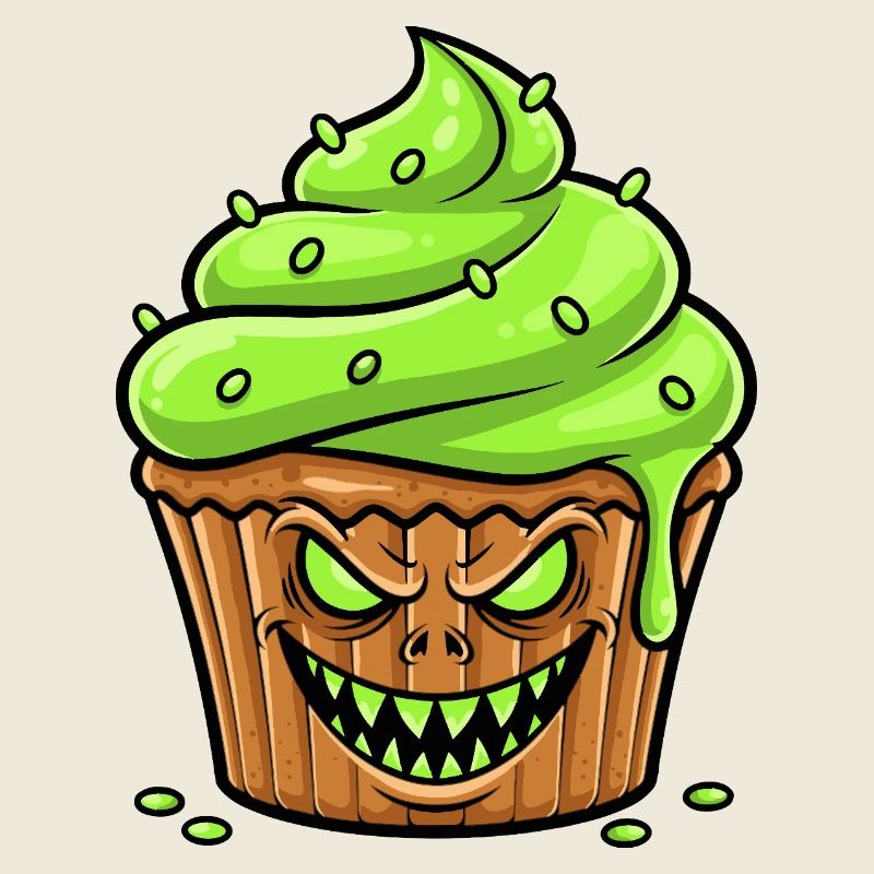 Creepy Cupcake Green