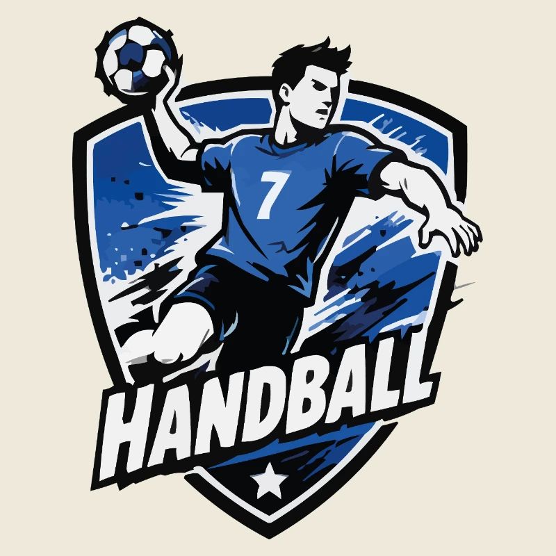 Handball Striker Blue Shield