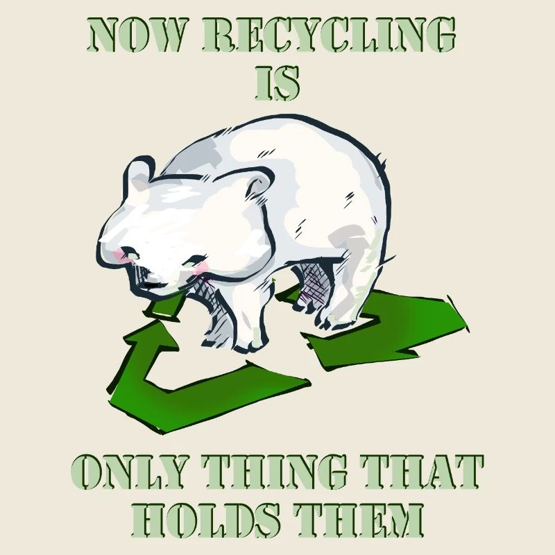Polar bear ecology sign