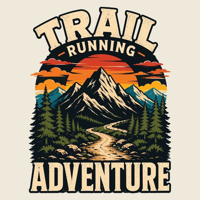 Aventure de course en sentier