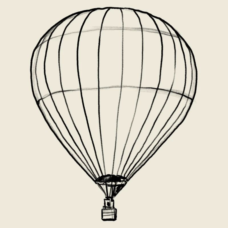 Montgolfière - Illustration