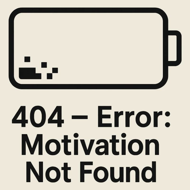 Error 404 Motivation Not Found