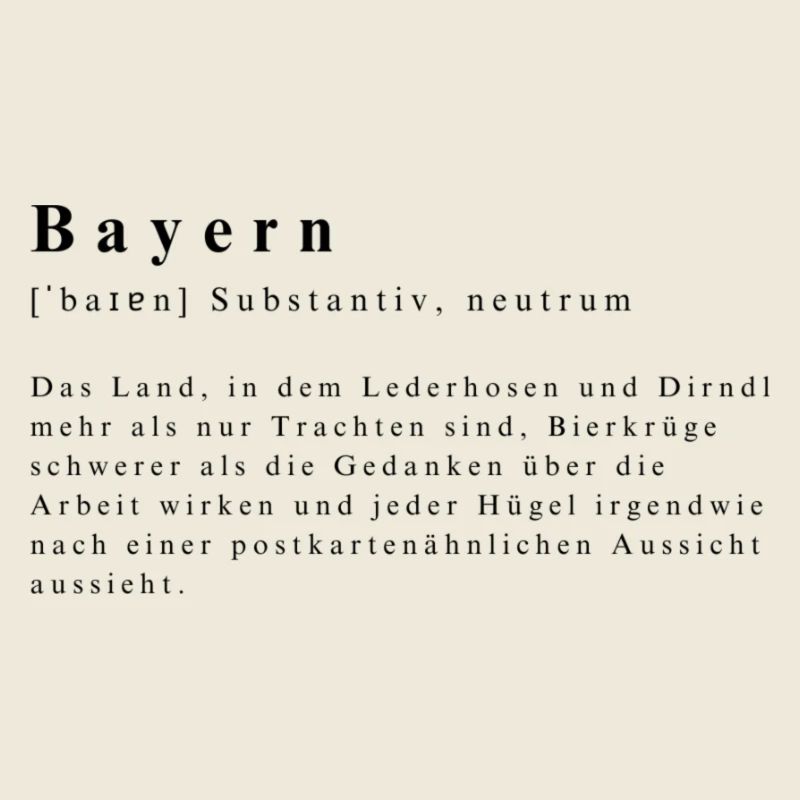 Bavière Définition