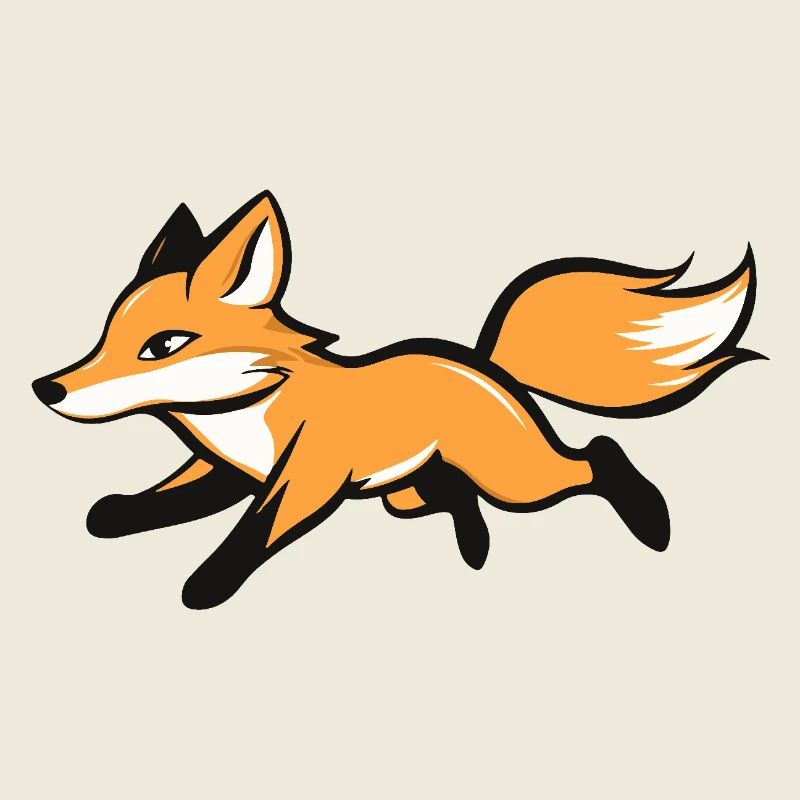 :: A happily running fox ::