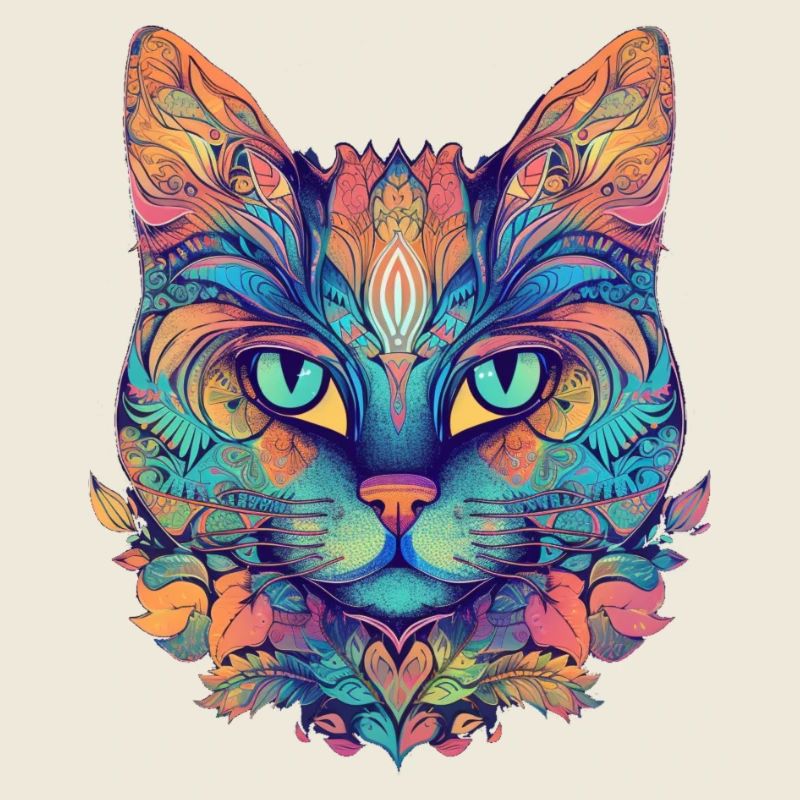 Abstract cat