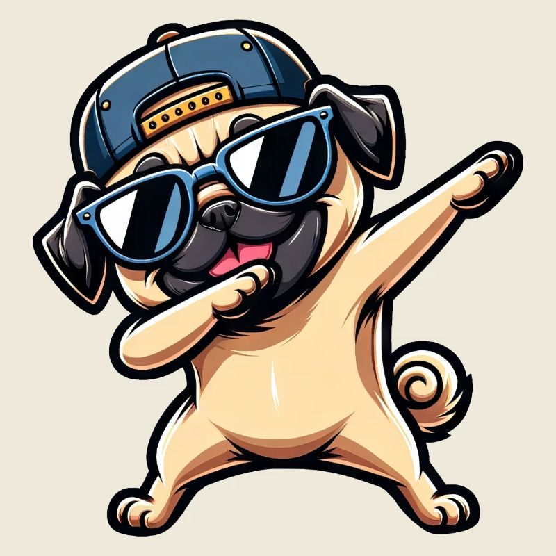 Cooler Mops Dab Pose Lustig