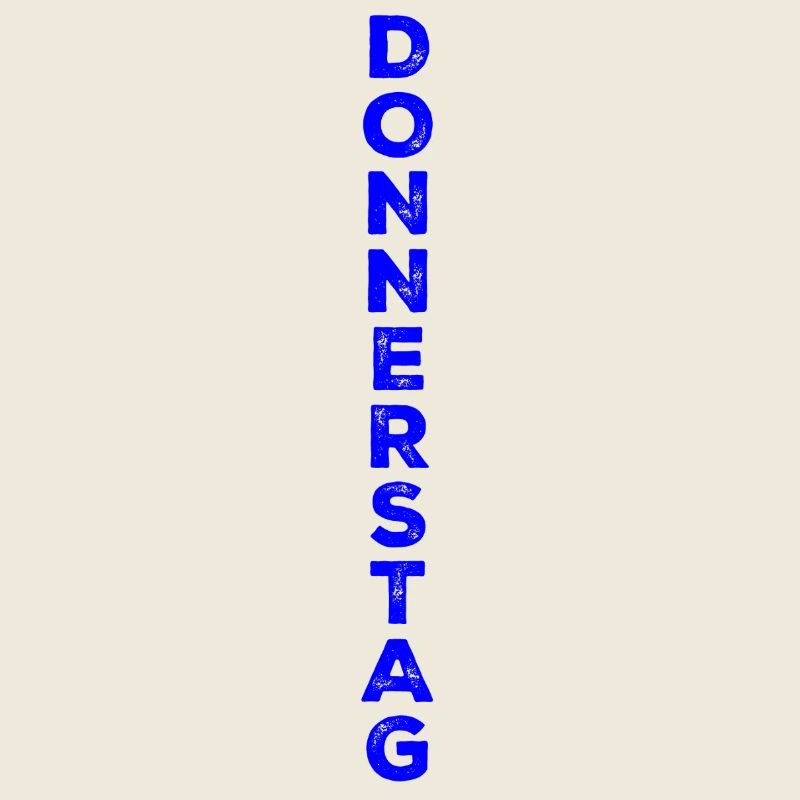 Donnerstag - blau