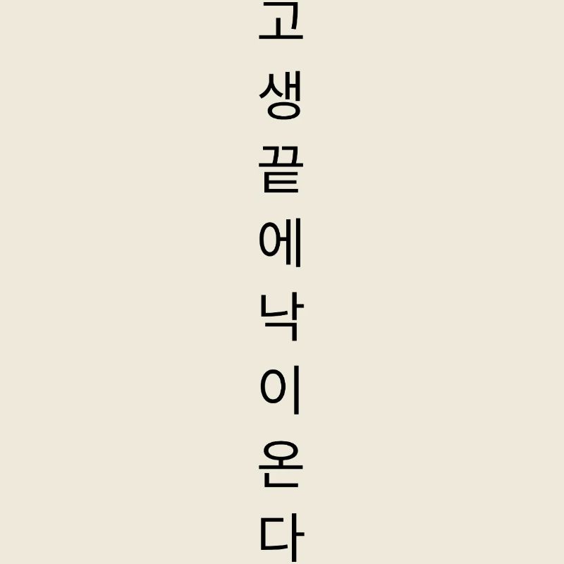 "Nach der Not kommt die Freude" - KOREA