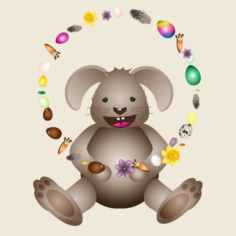laughing Easter juggling Easter decorations