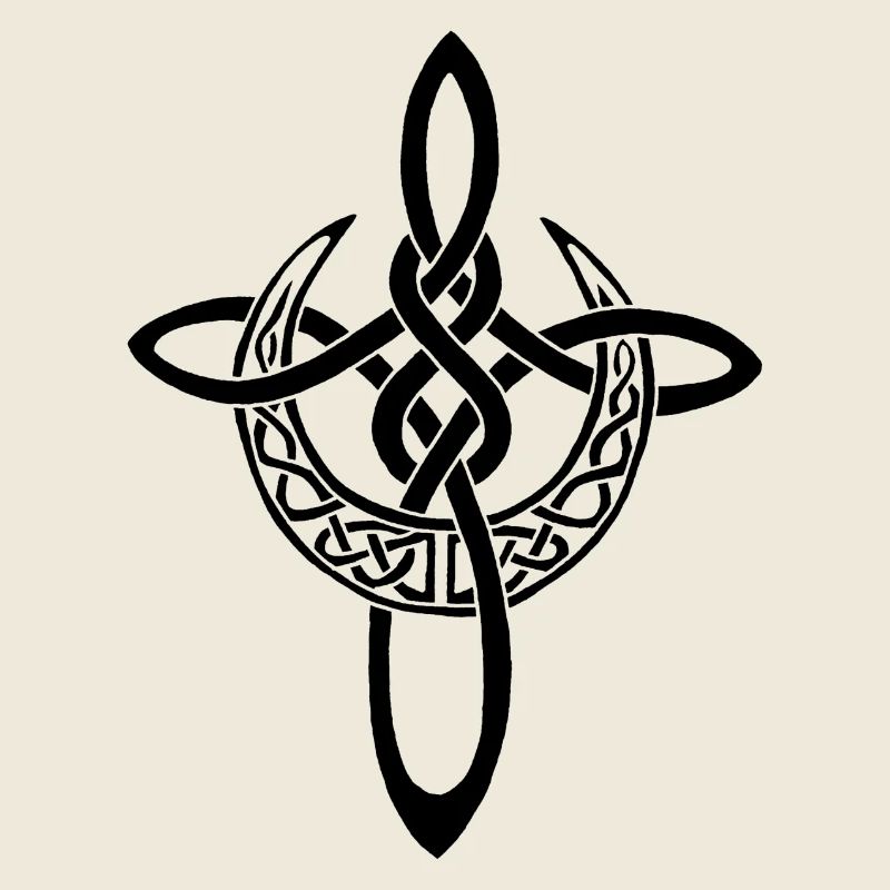 Black Lunar Cross