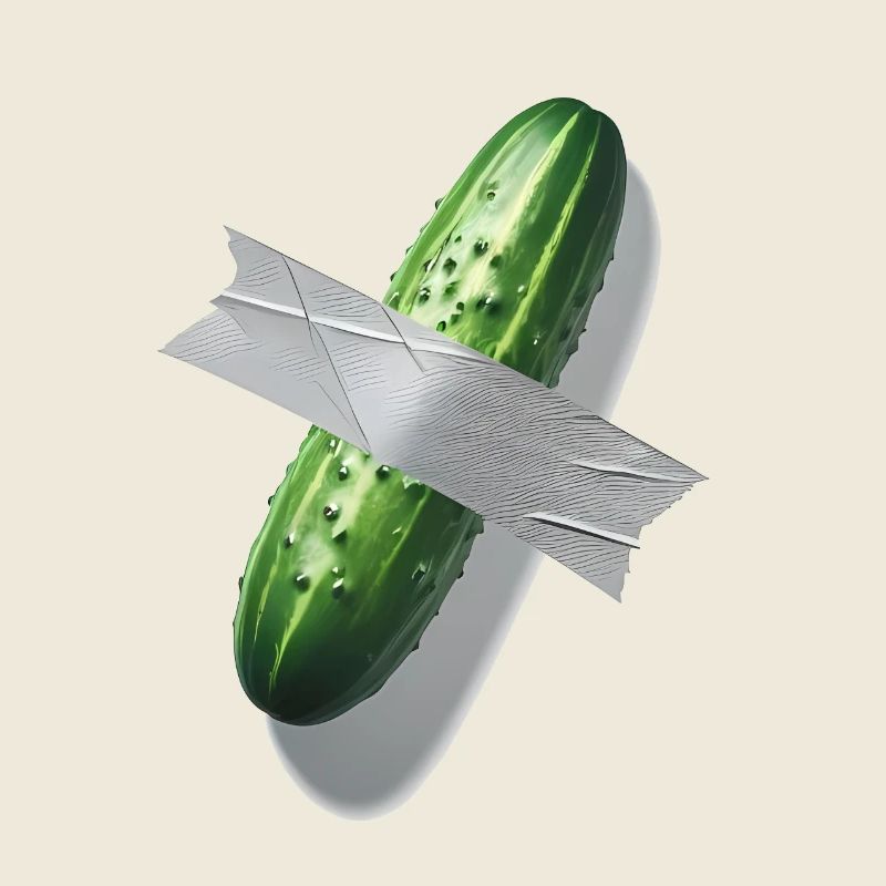 Gurke an der Wand - Das nächste große Kunst-Meme!