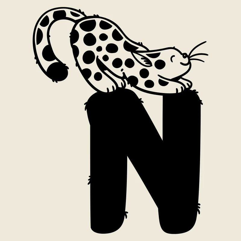 Cat Letter N