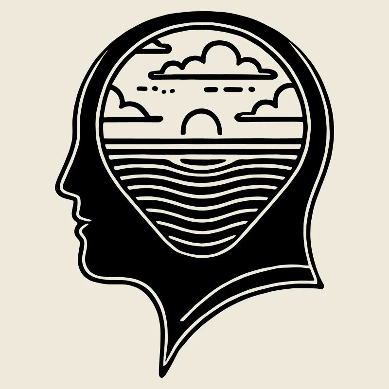 Inner Peace – Head with Sunset