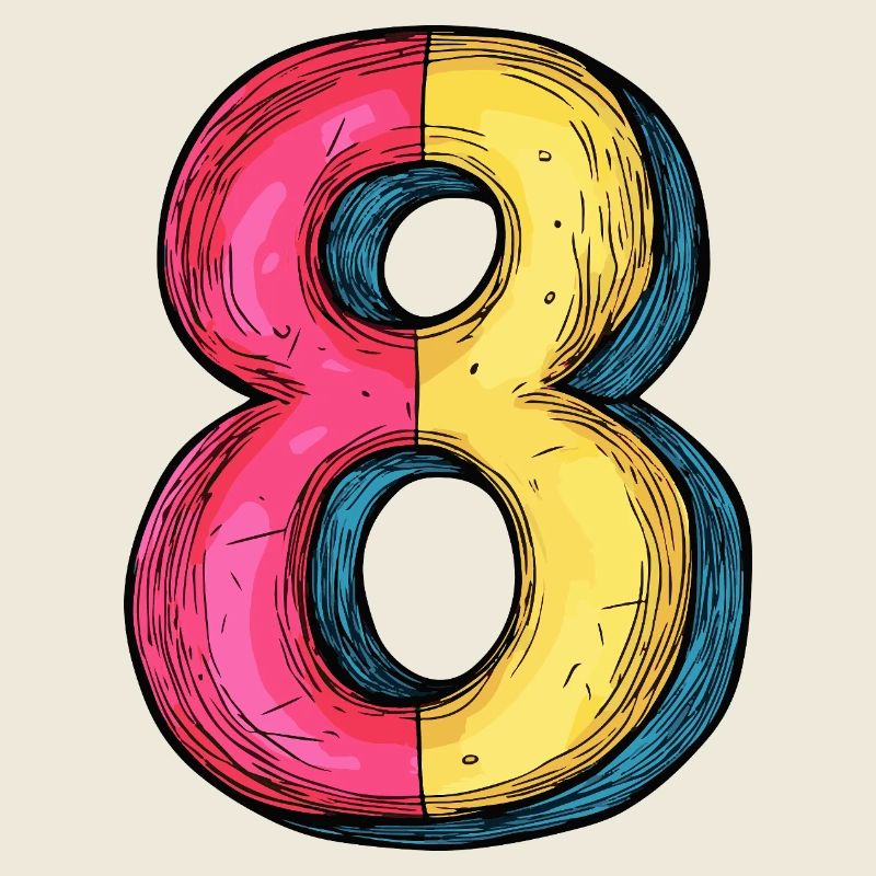 8 Number symbol