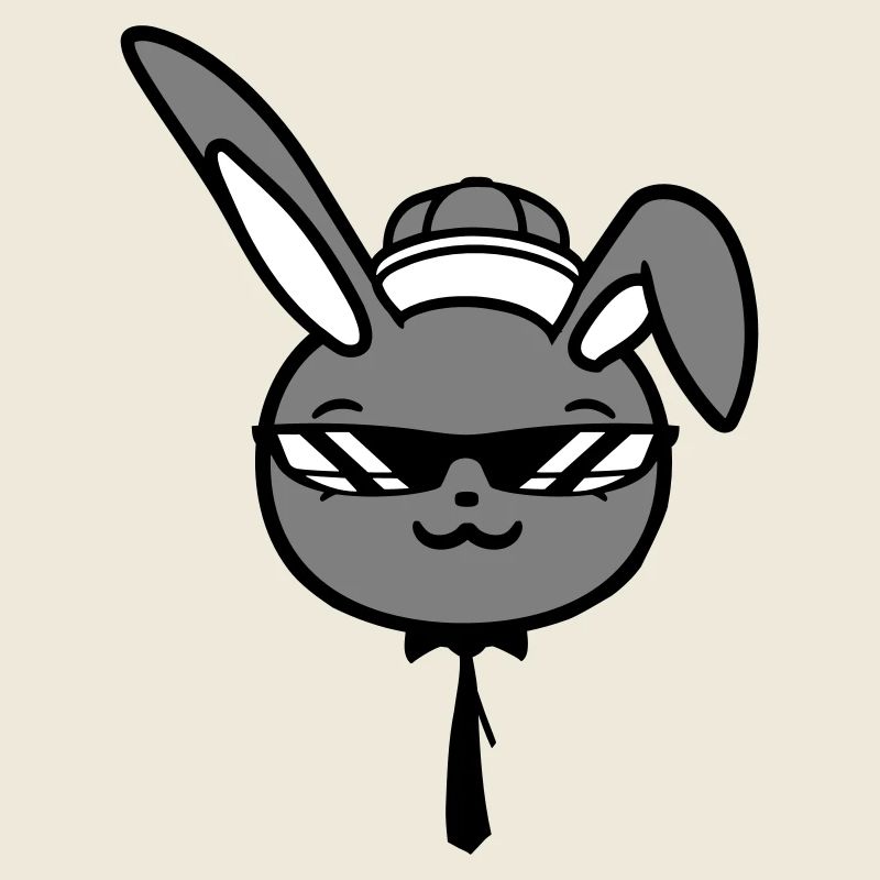 Lunettes de soleil lapin Cappy cravate Cool Hat Comic