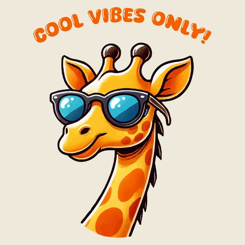 Girafe Bande Dessinée Cool