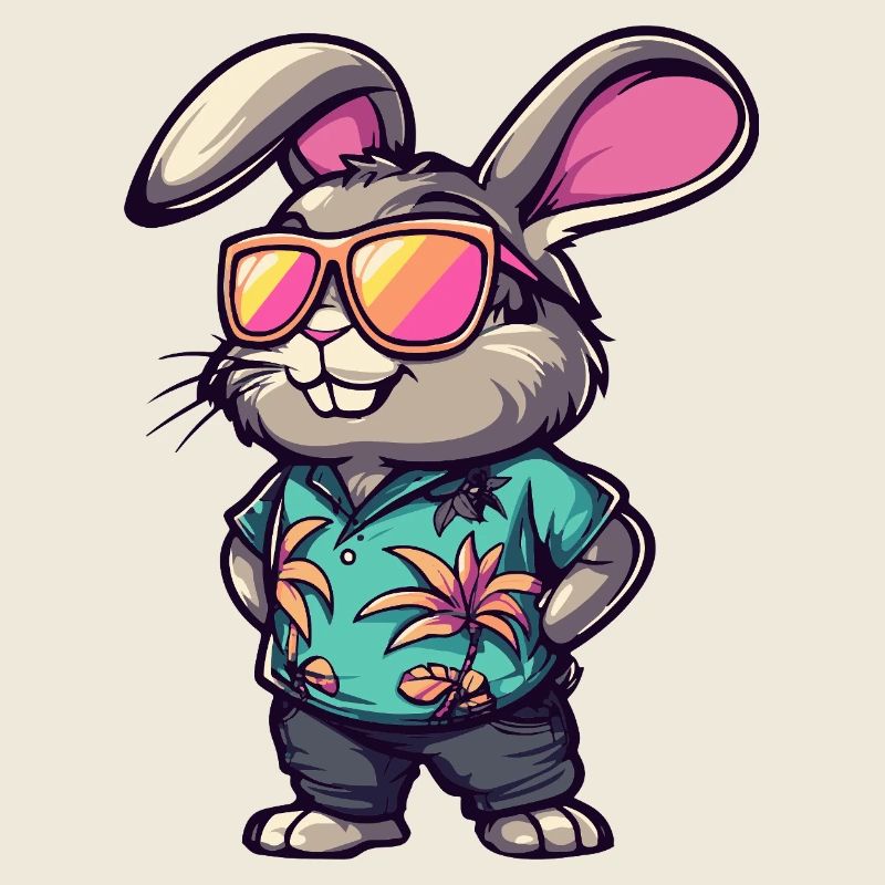 Hase Comic Urlaub