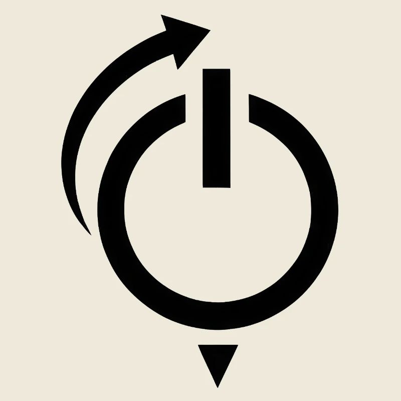 Power Button Restart Logo